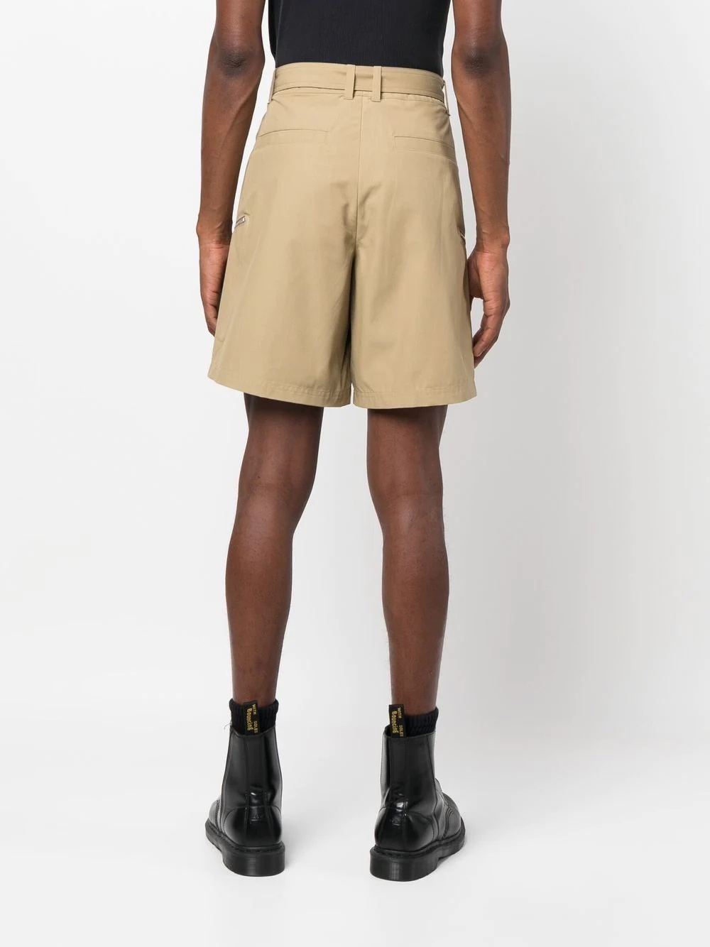 belted cargo shorts - 4