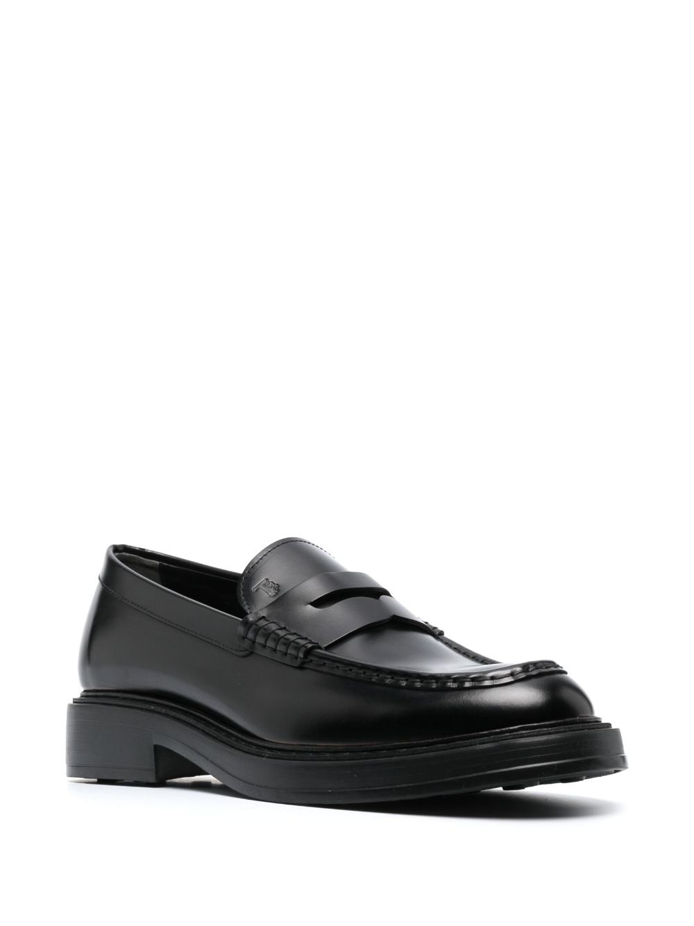 leather 50mm penny loafers - 2