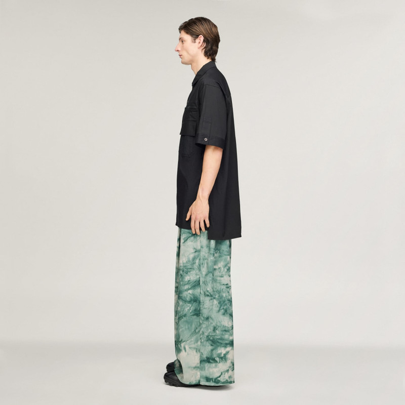 Y-3 RAW EDGE 3 STRIPES AOP WIDE PANTS 4