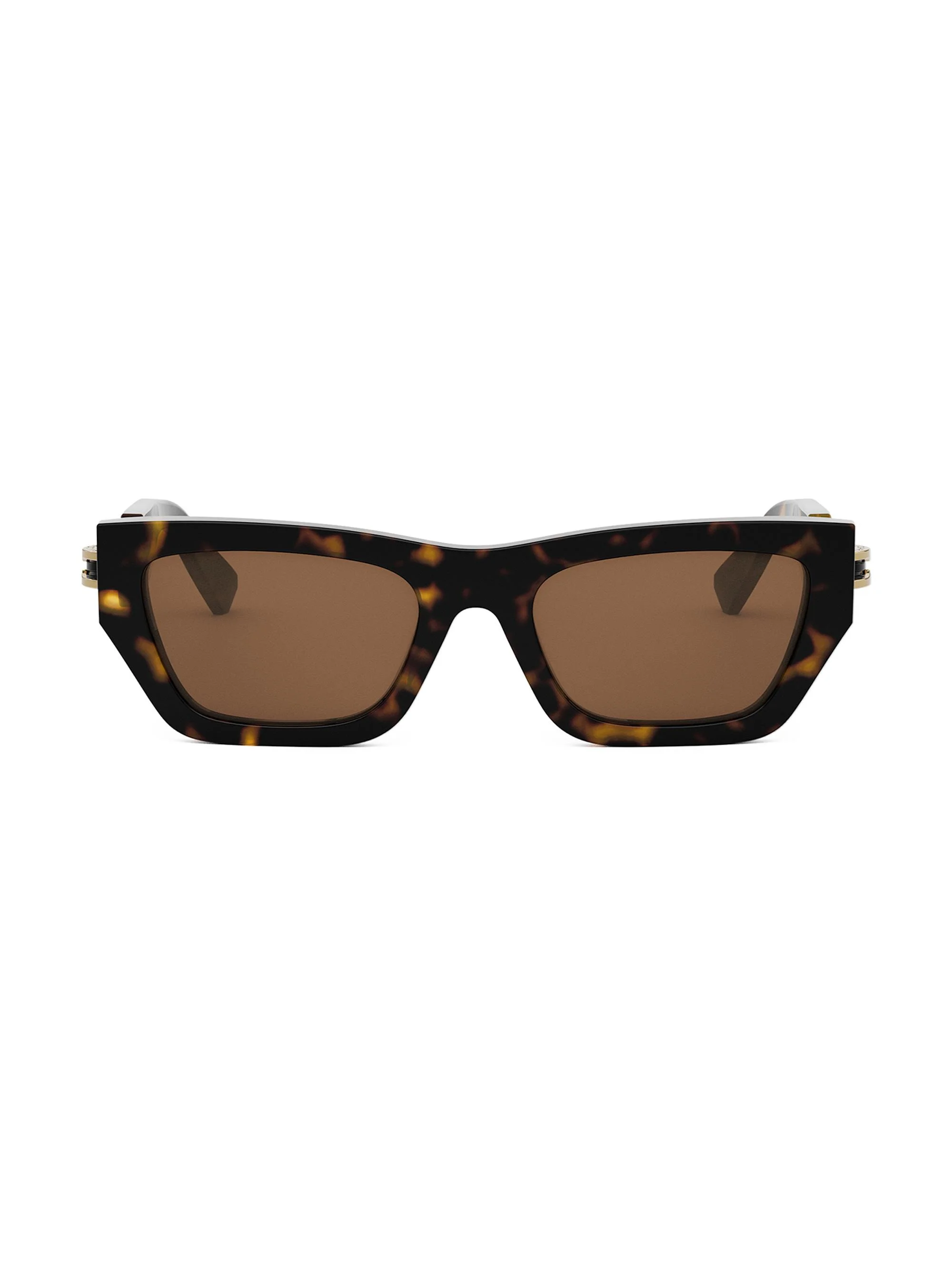 Women's B. Zero1 54MM Rectangular Sunglasses - Tortoise Gold Brown - 1