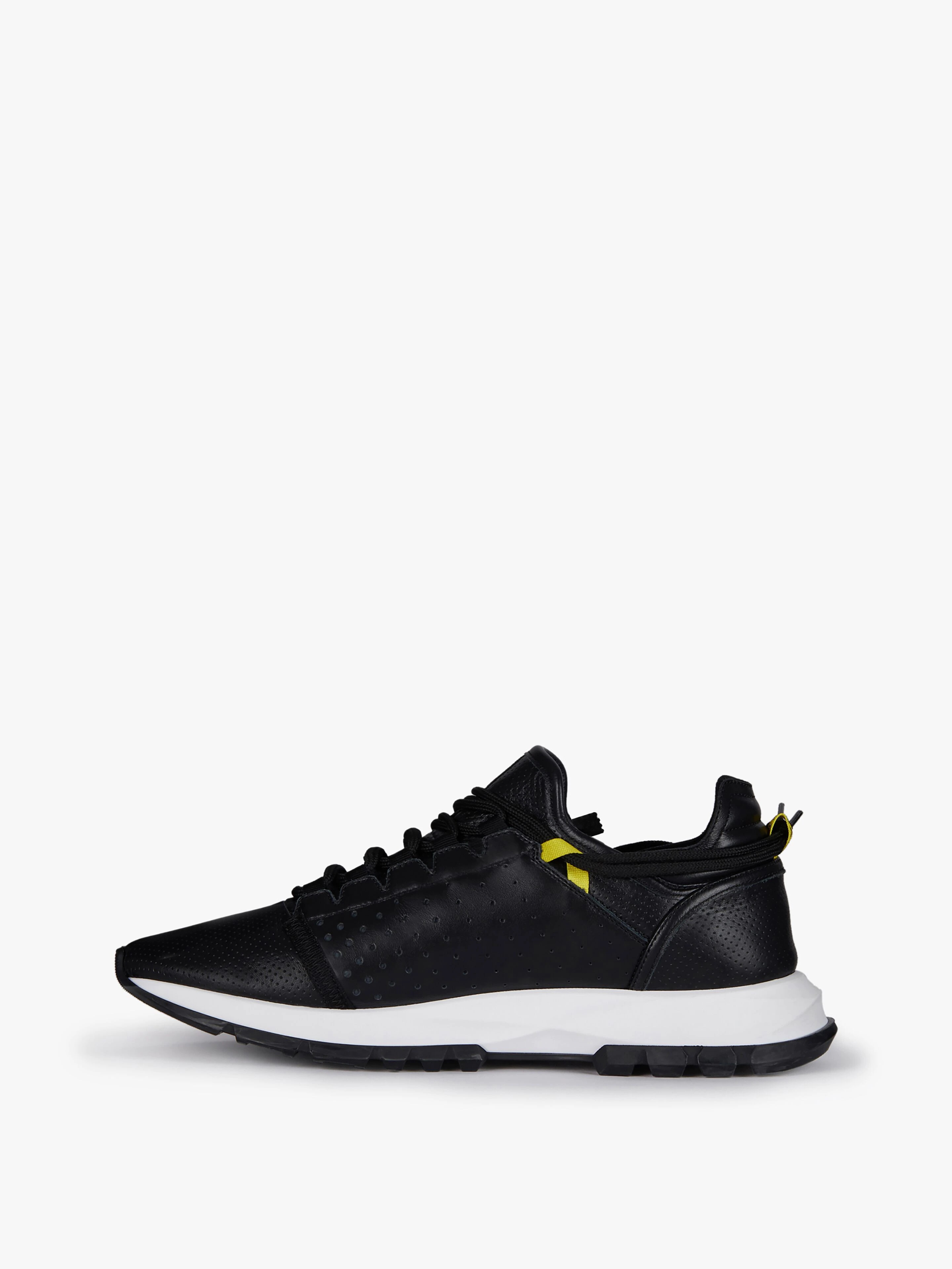 SPECTRE LOW RUNNERS SNEAKERS IN PERFORATED LEATHER WITH ZIP - 3