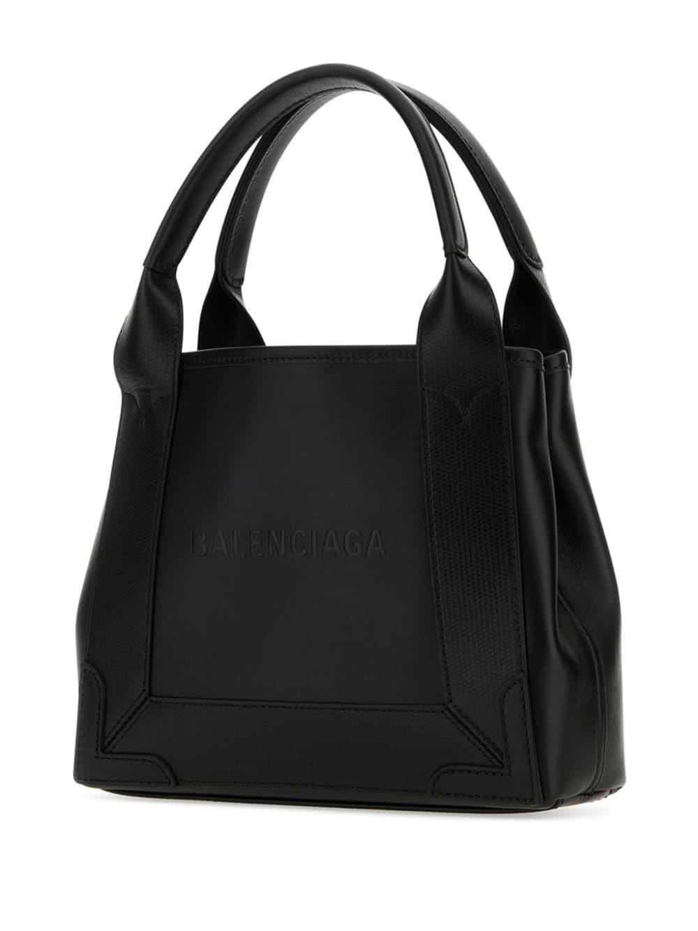 debossed-logo leather tote bag - 3