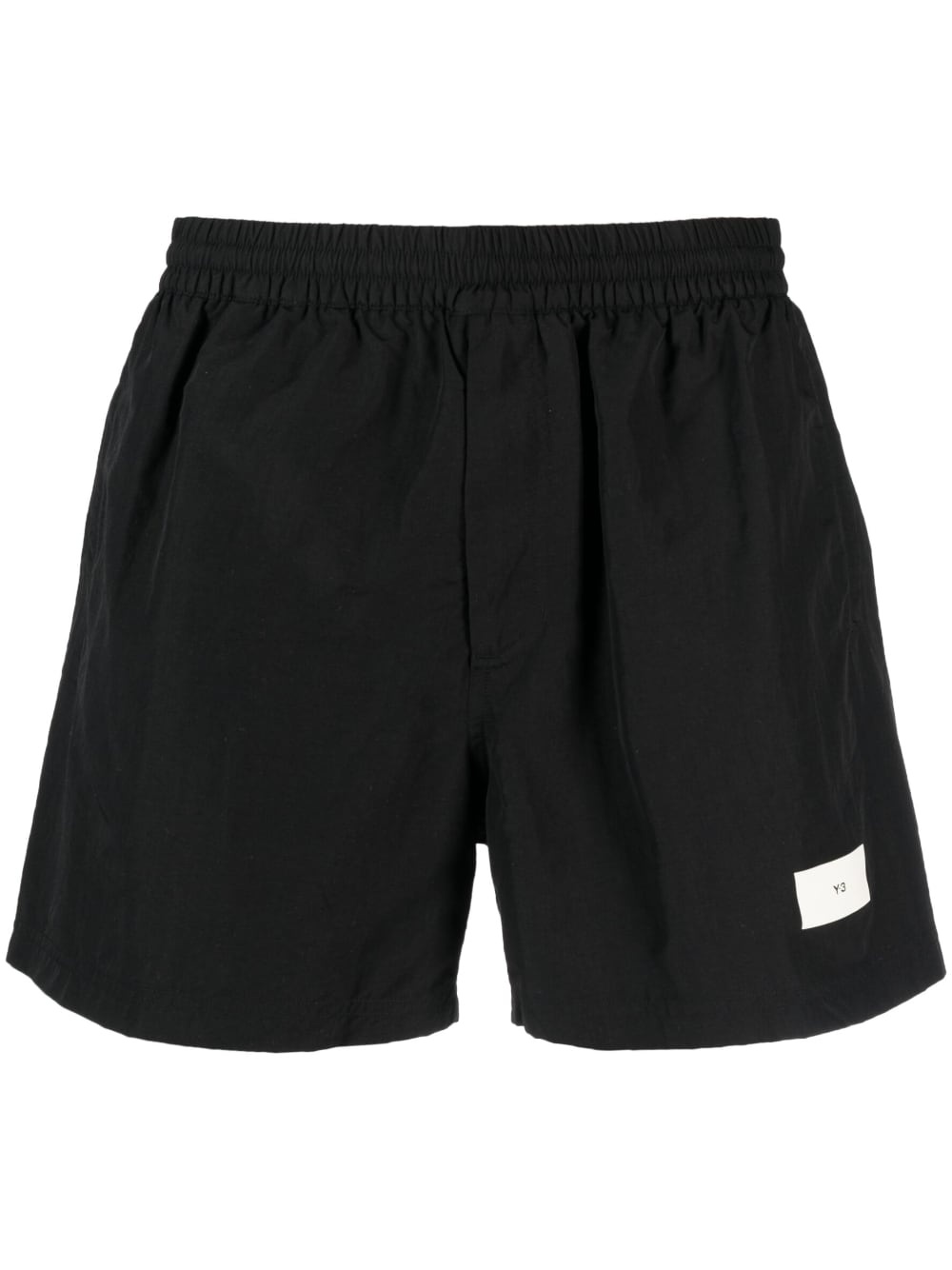 logo-print elasticated-waist track shorts - 1