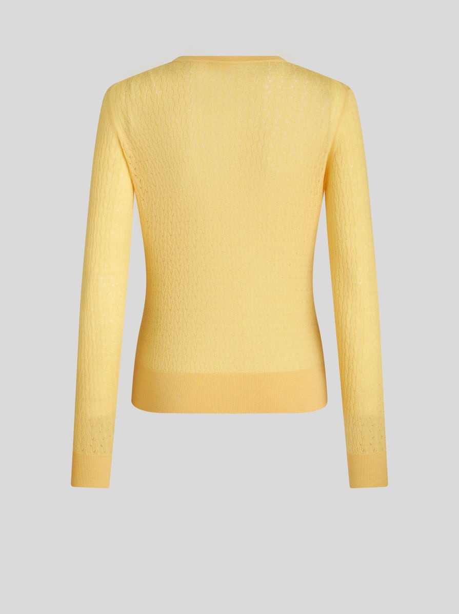 CABLE-KNIT WOOL CARDIGAN - 6
