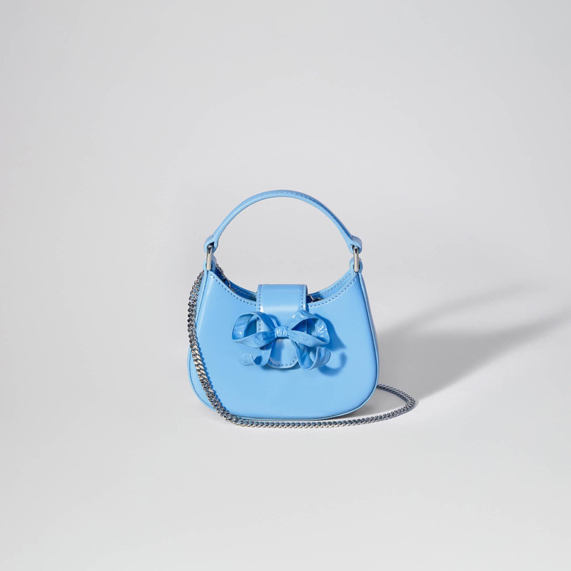 Blue Crescent Bow Micro Bag 4