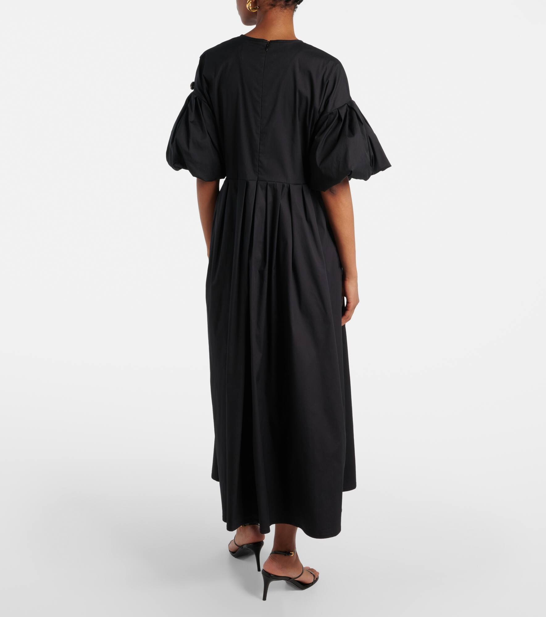 Rose cotton-blend maxi dress - 3
