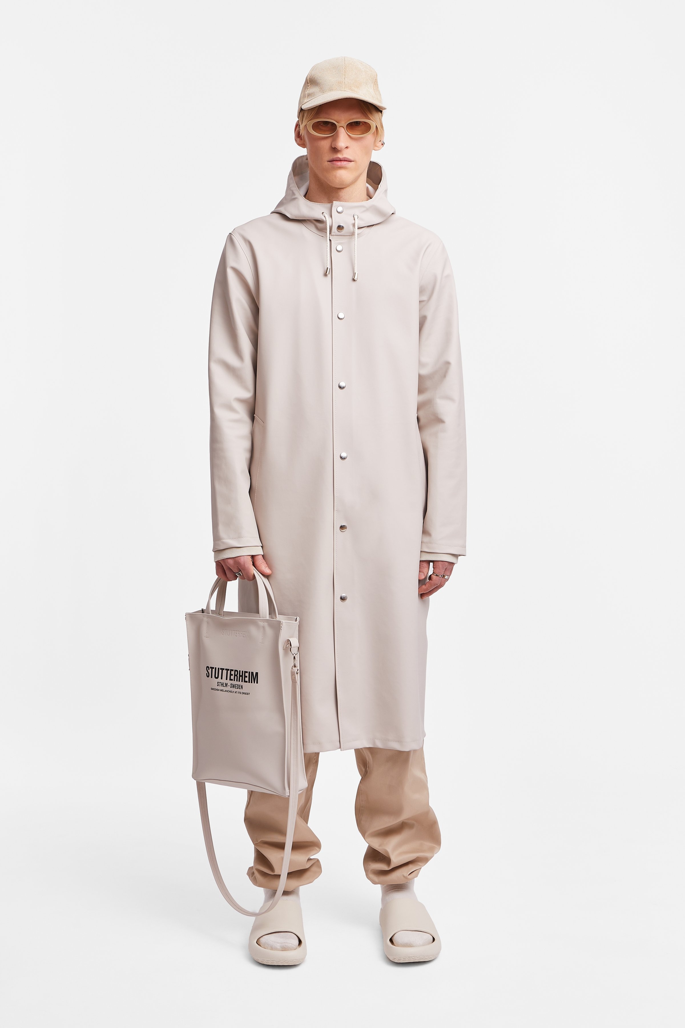 Stockholm Long Raincoat Light Sand - 2