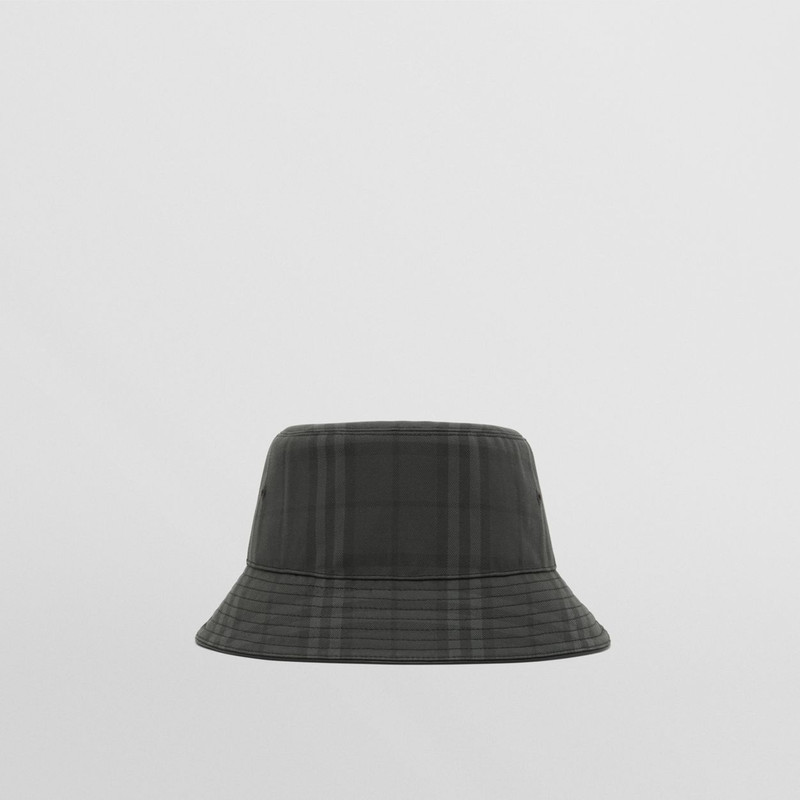 Vintage Check Cotton Bucket Hat 3