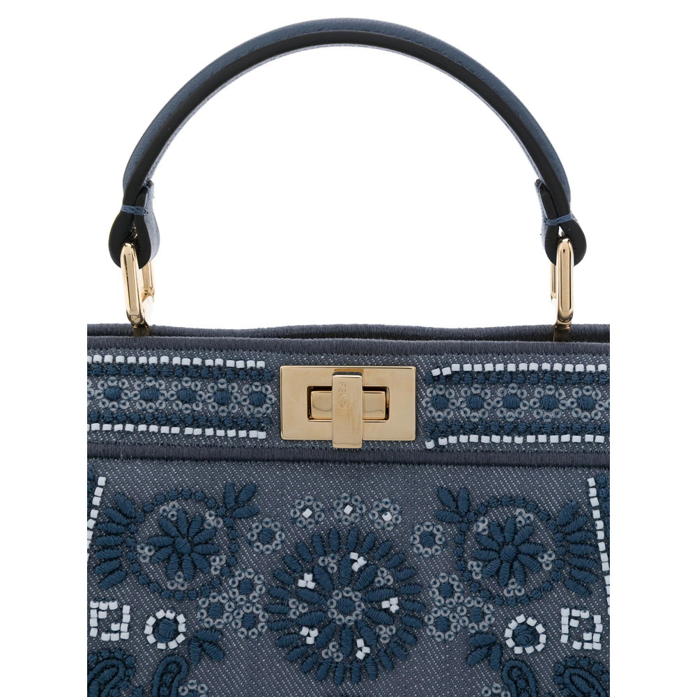 Fendi Blue Tote Bags Women - 5