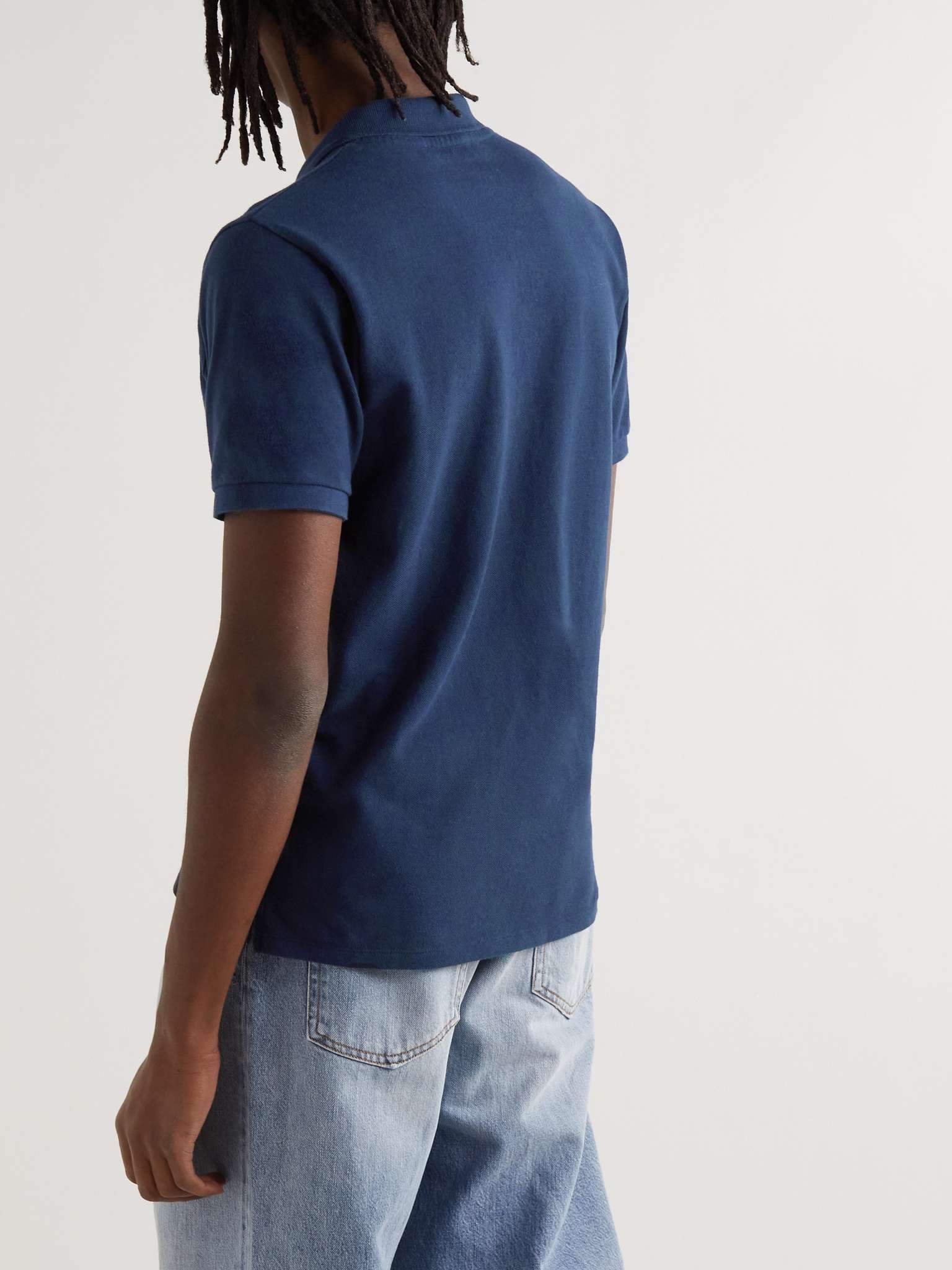 Logo-Appliquéd Cotton-Piqué Polo Shirt - 8
