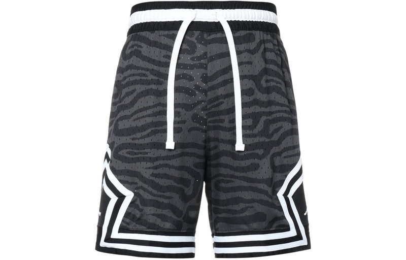 Jordan Air Jordan Dri-fit Sport BC Diamond Casual Sports Breathable Zebra Printing Shorts Black DM2819-010 outlook