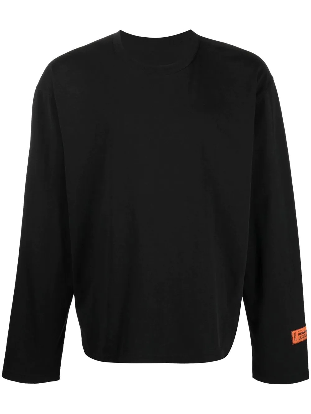 logo-patch crew-neck sweatshirt - 1