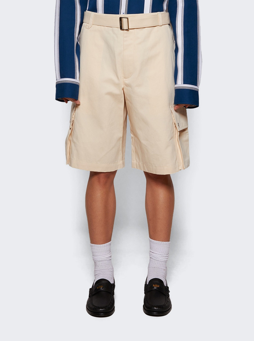 Le Cargo Bermuda Shorts Beige - 3