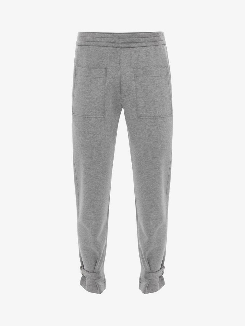 Men's Double Jersey Joggers in Pale Grey 1