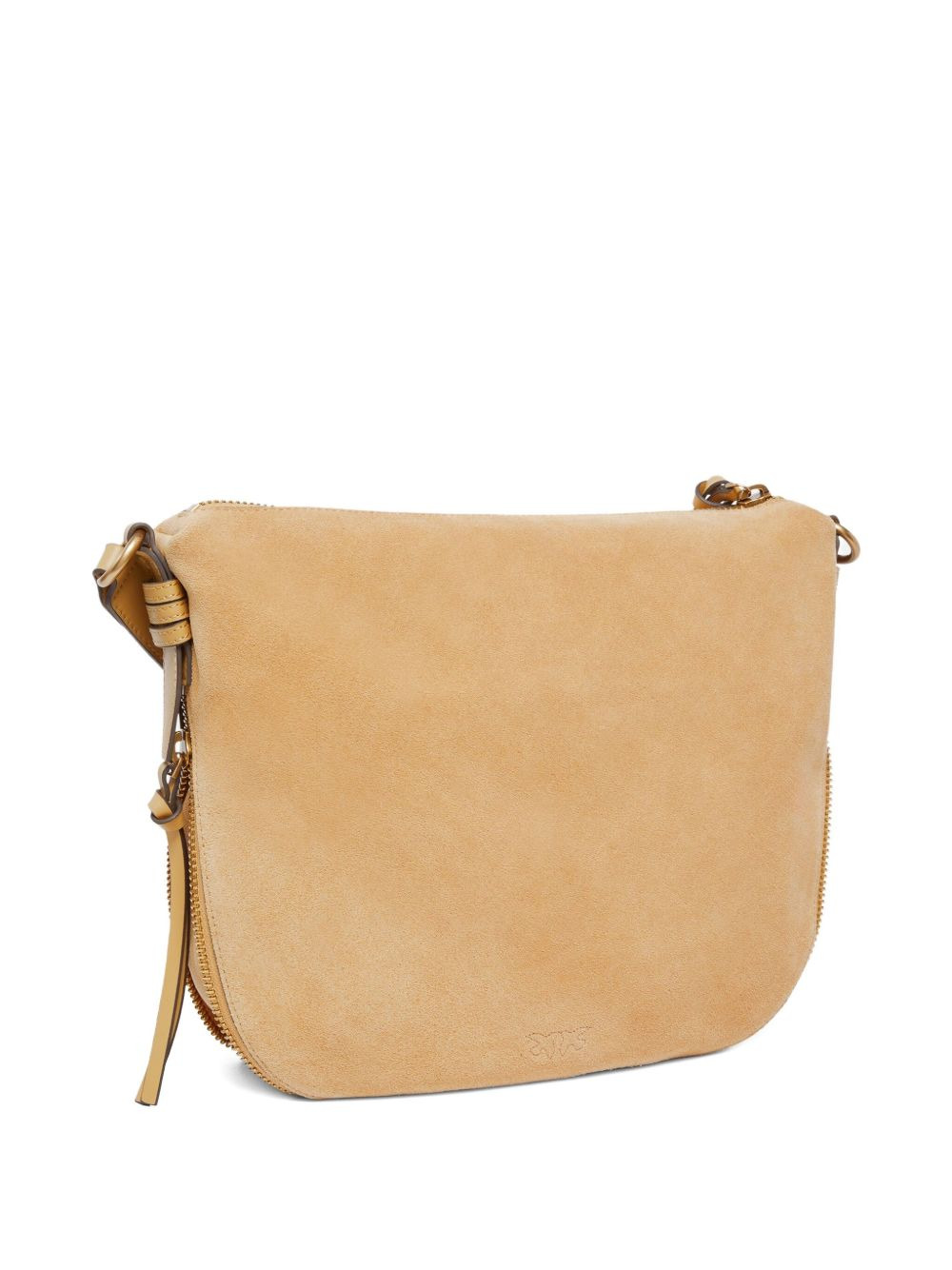 suede zip-fastening cross body bag - 2