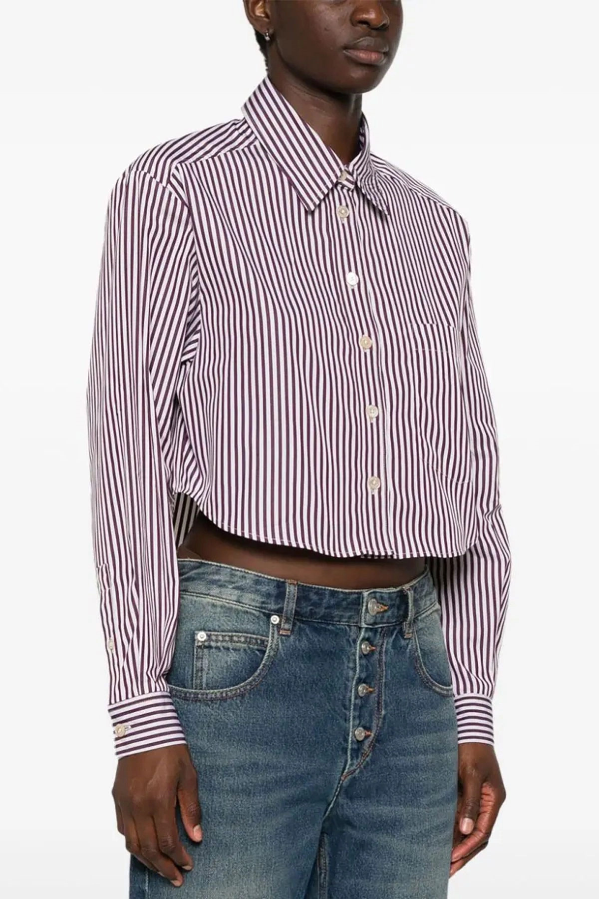 'Fleora' cropped shirt - 2