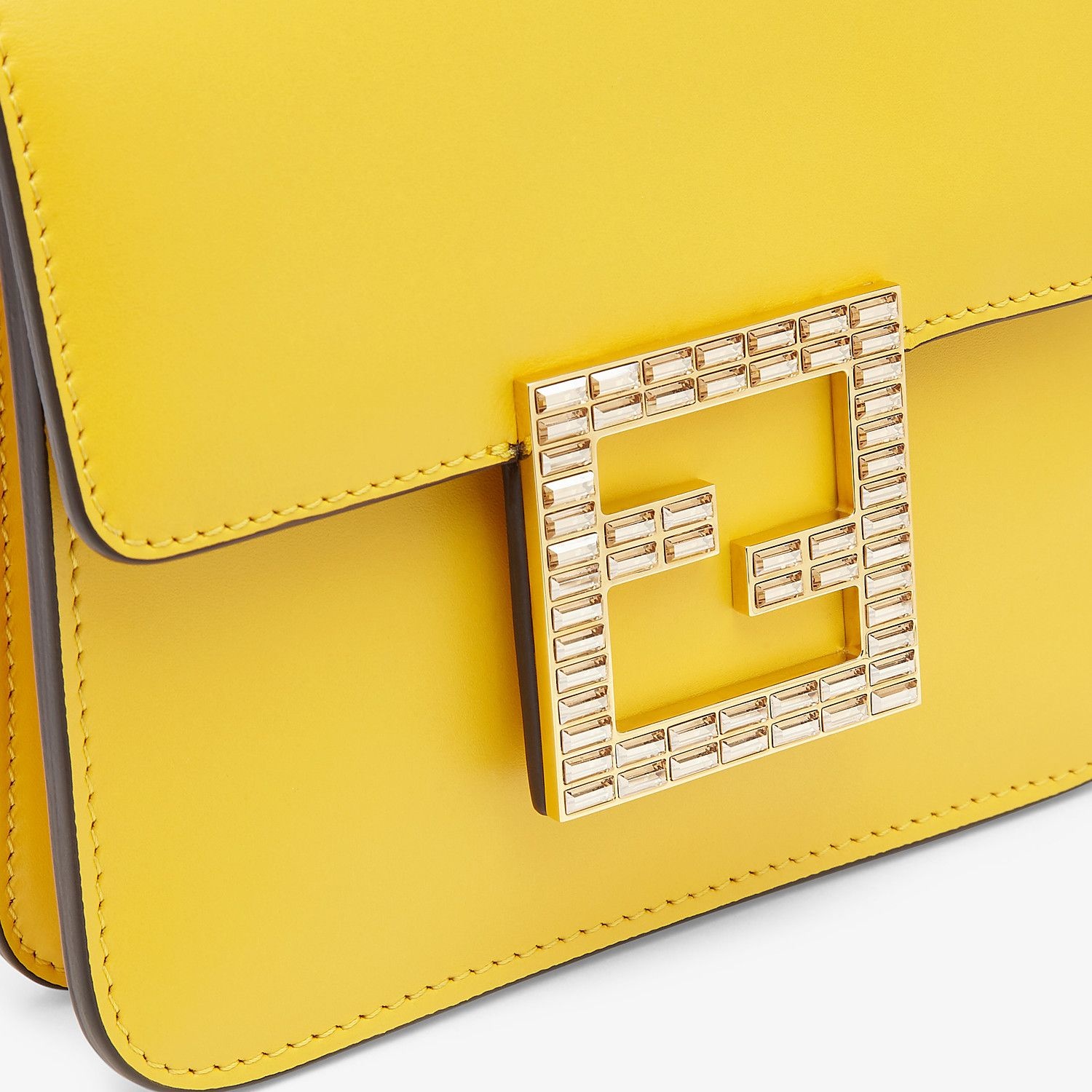 Small yellow leather bag - 6