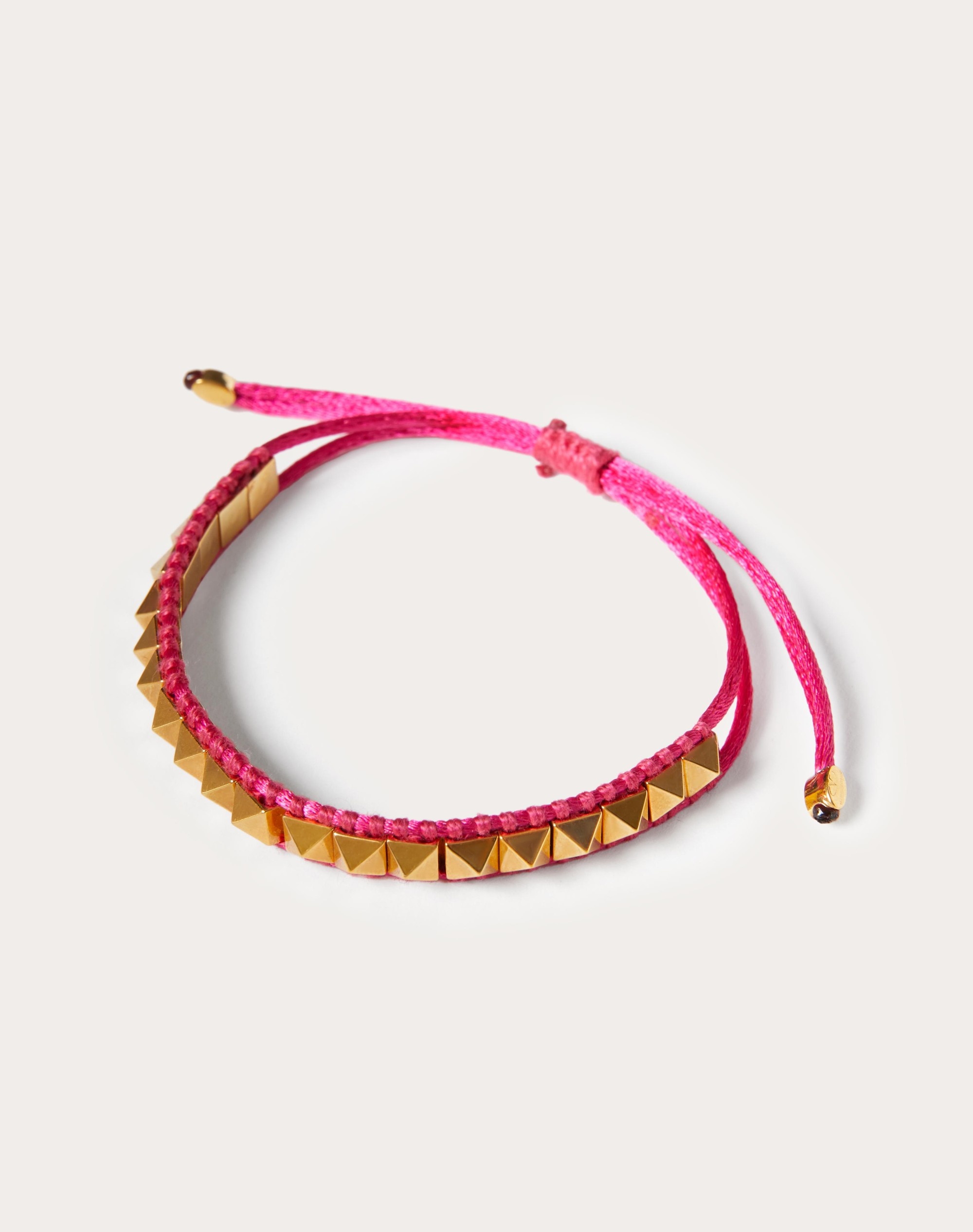 VALENTINO COLOR SIGNS BRACELET IN COTTON AND METAL - 3