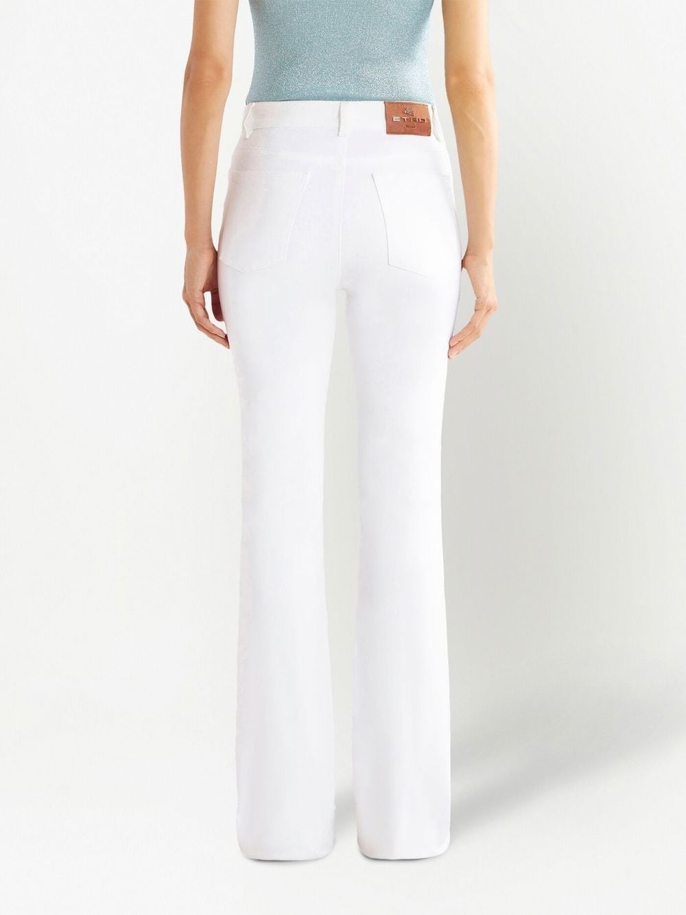 embroidered straight-leg jeans - 4