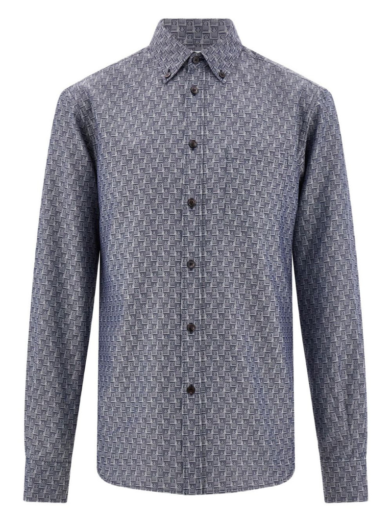 monogram button-down shirt 1