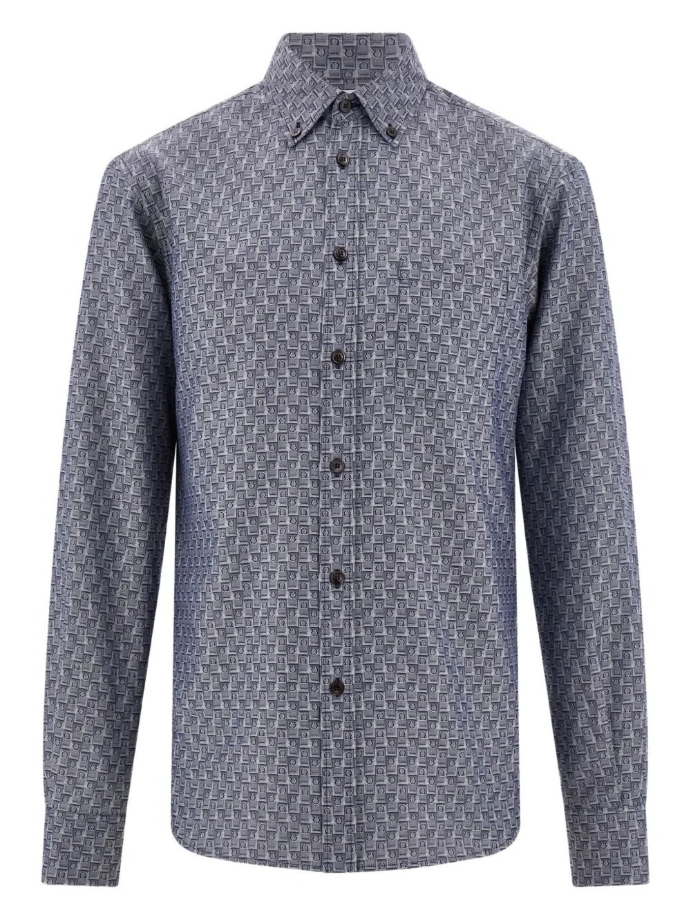 monogram button-down shirt - 1