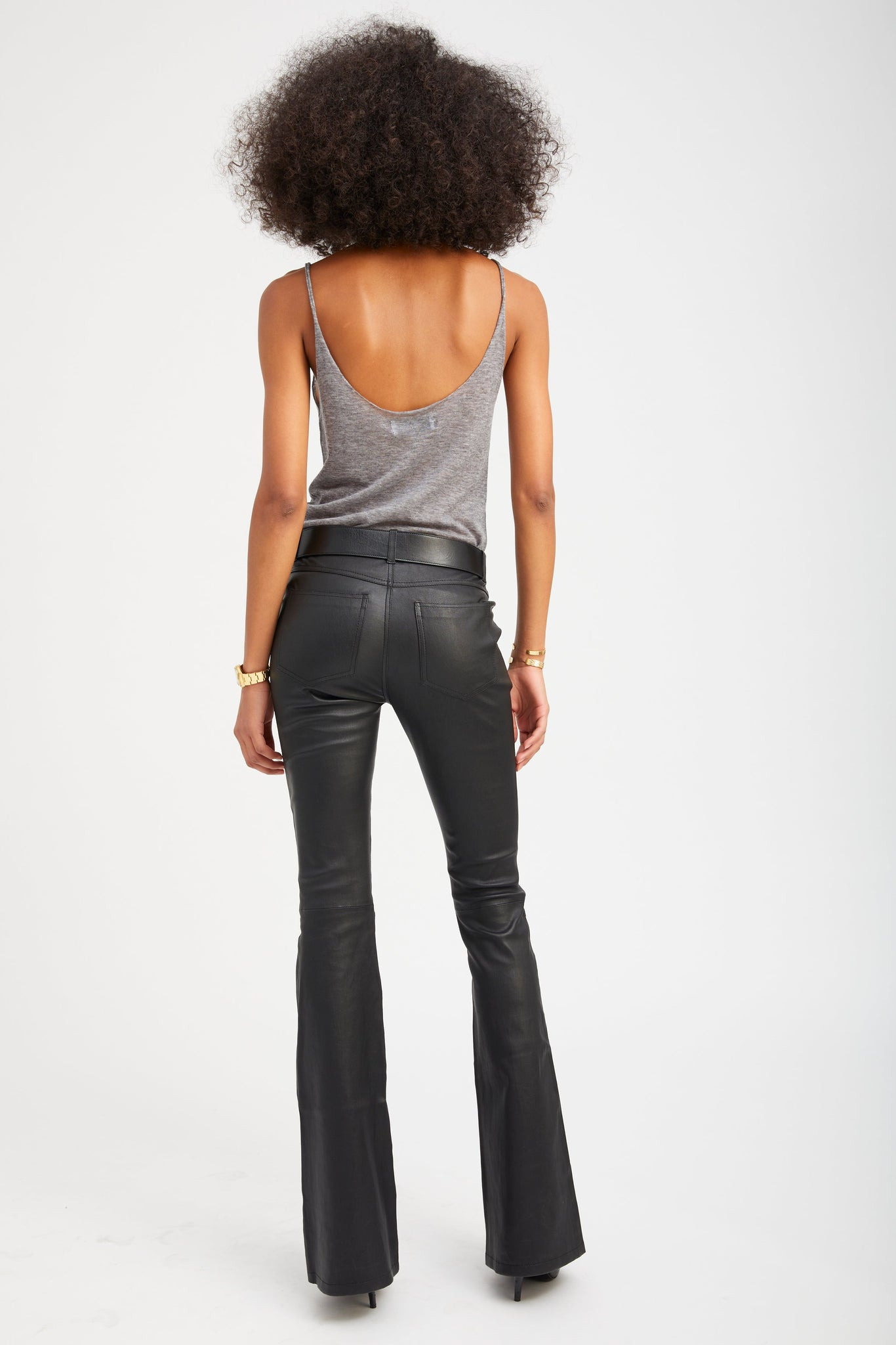 GREY TISSUE CASHMERE TANK - 4