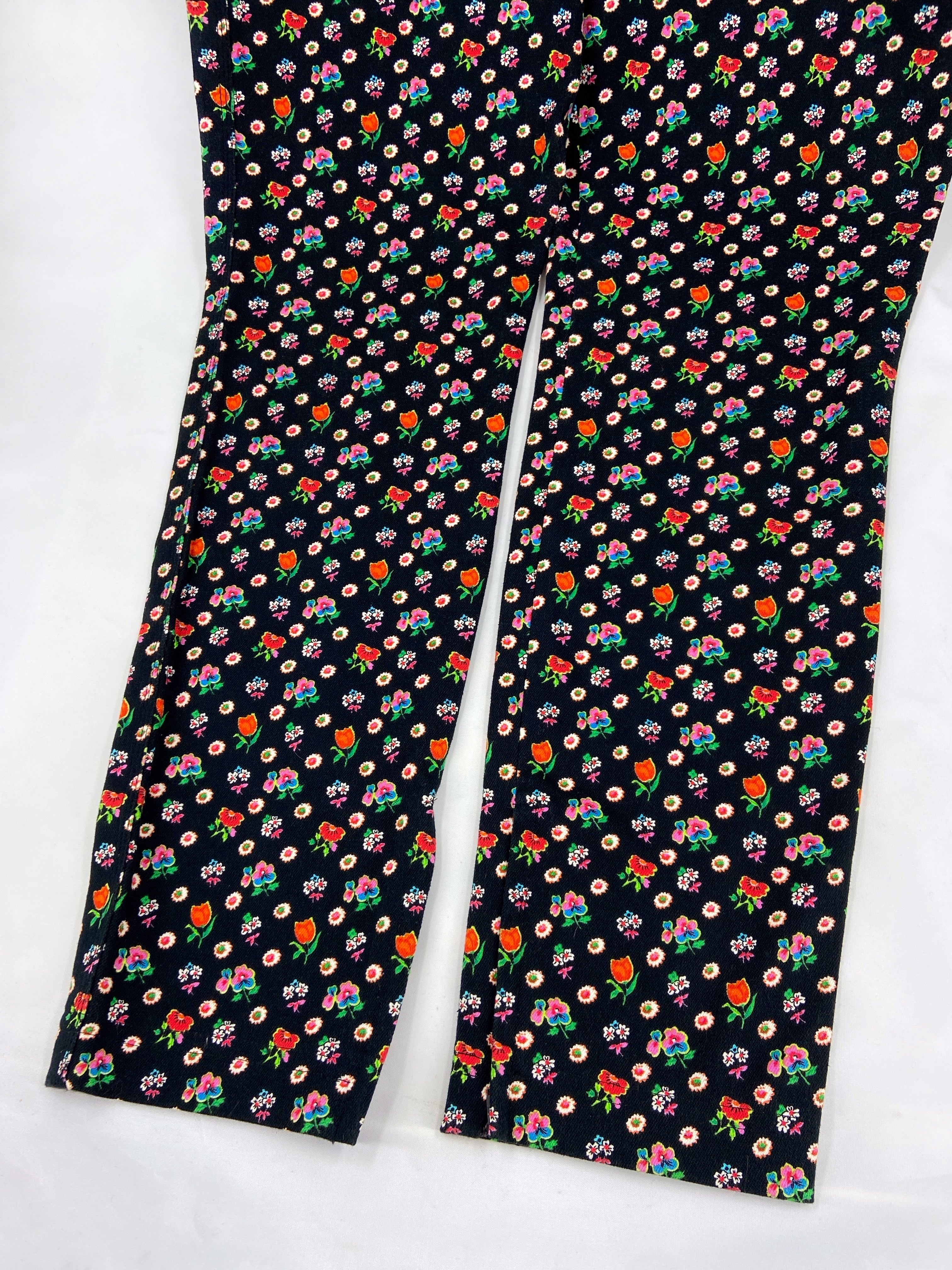 Gianni Versace Spring 1993 Iconic Floral Print Jeans 40 - 10