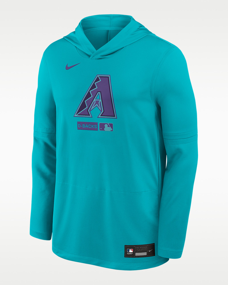 Arizona Diamondbacks City Connect Men's Nike Dri-FIT MLB Long-Sleeve Hooded Top 1