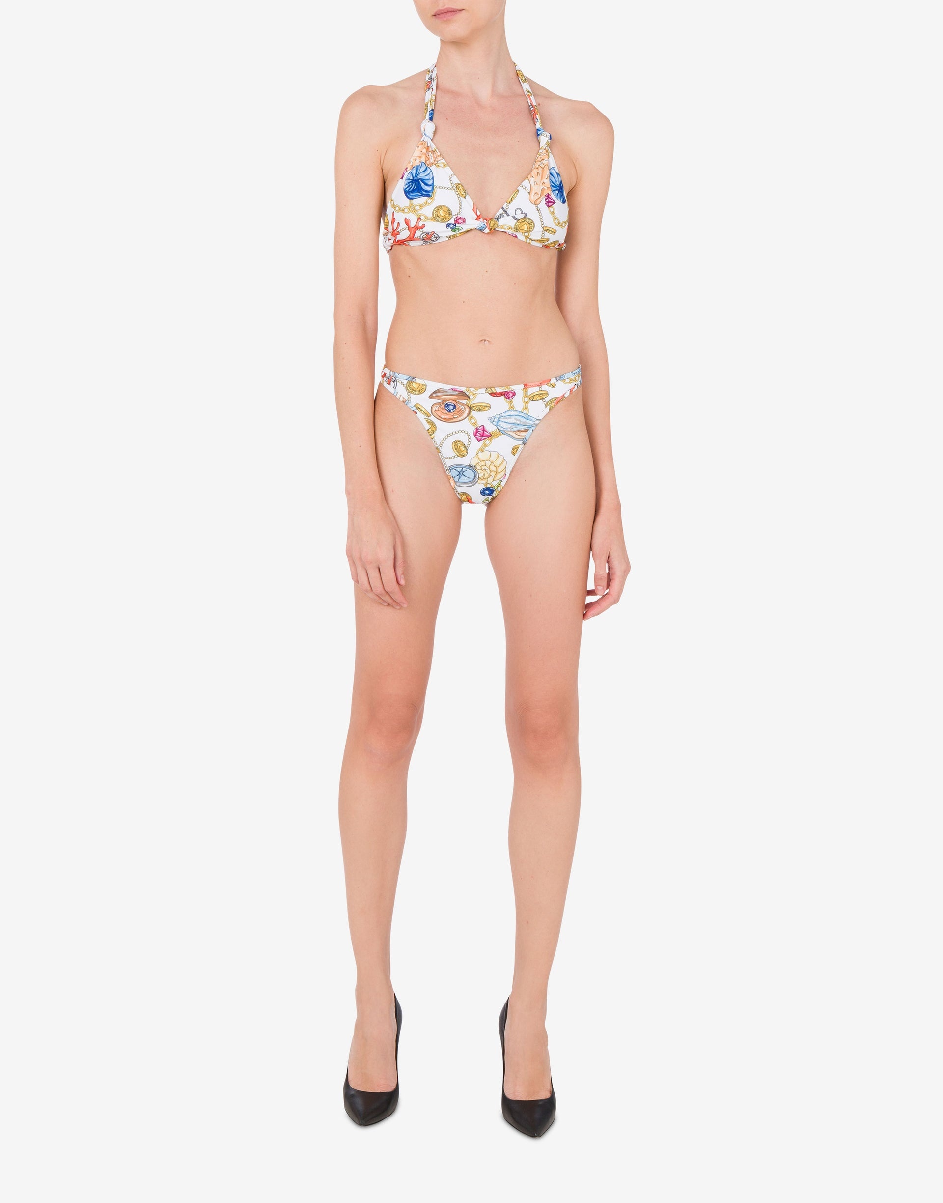 MARINE PRINT BIKINI TOP - 1