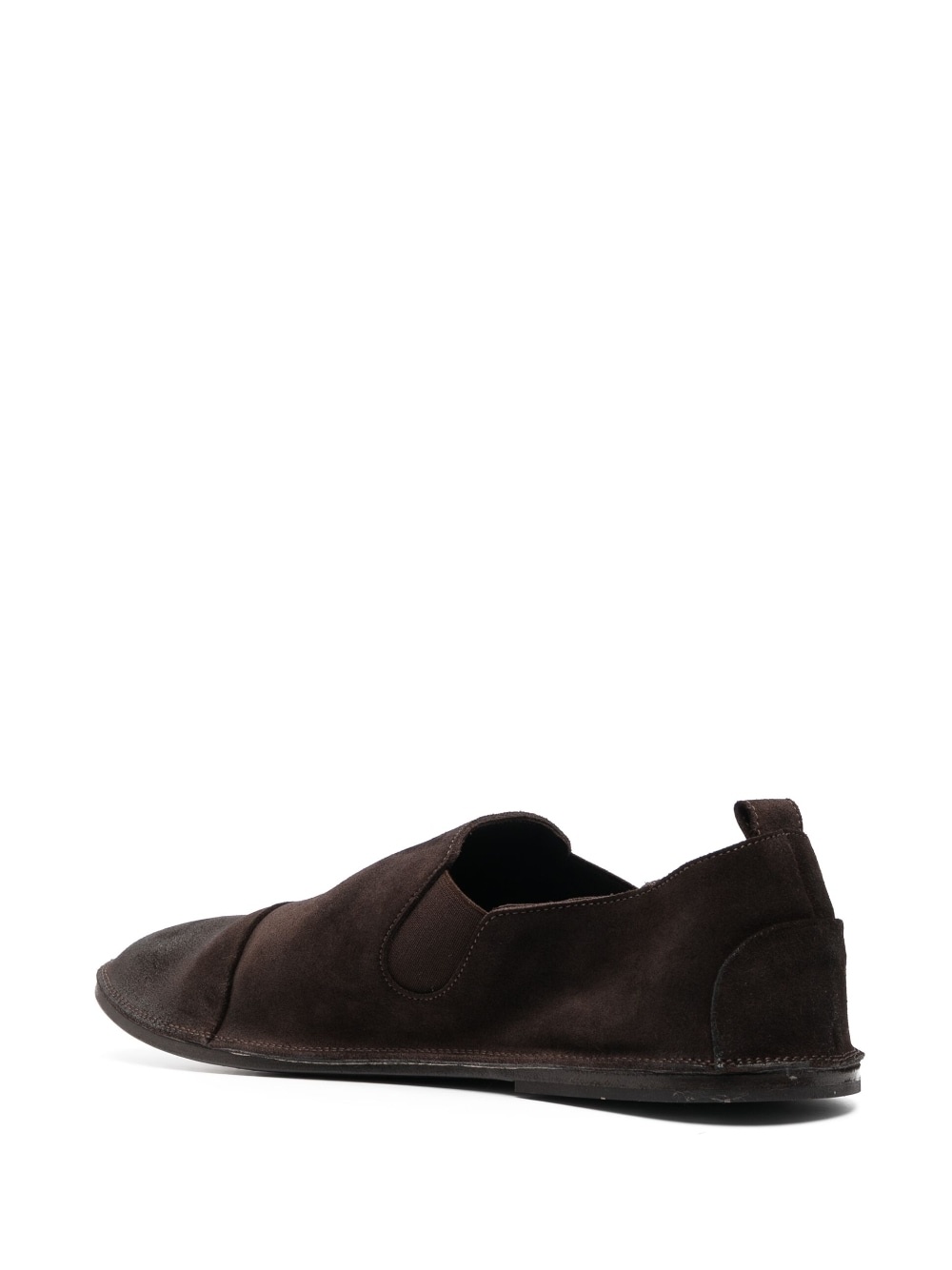 elasticated side panels suede loafers - 3