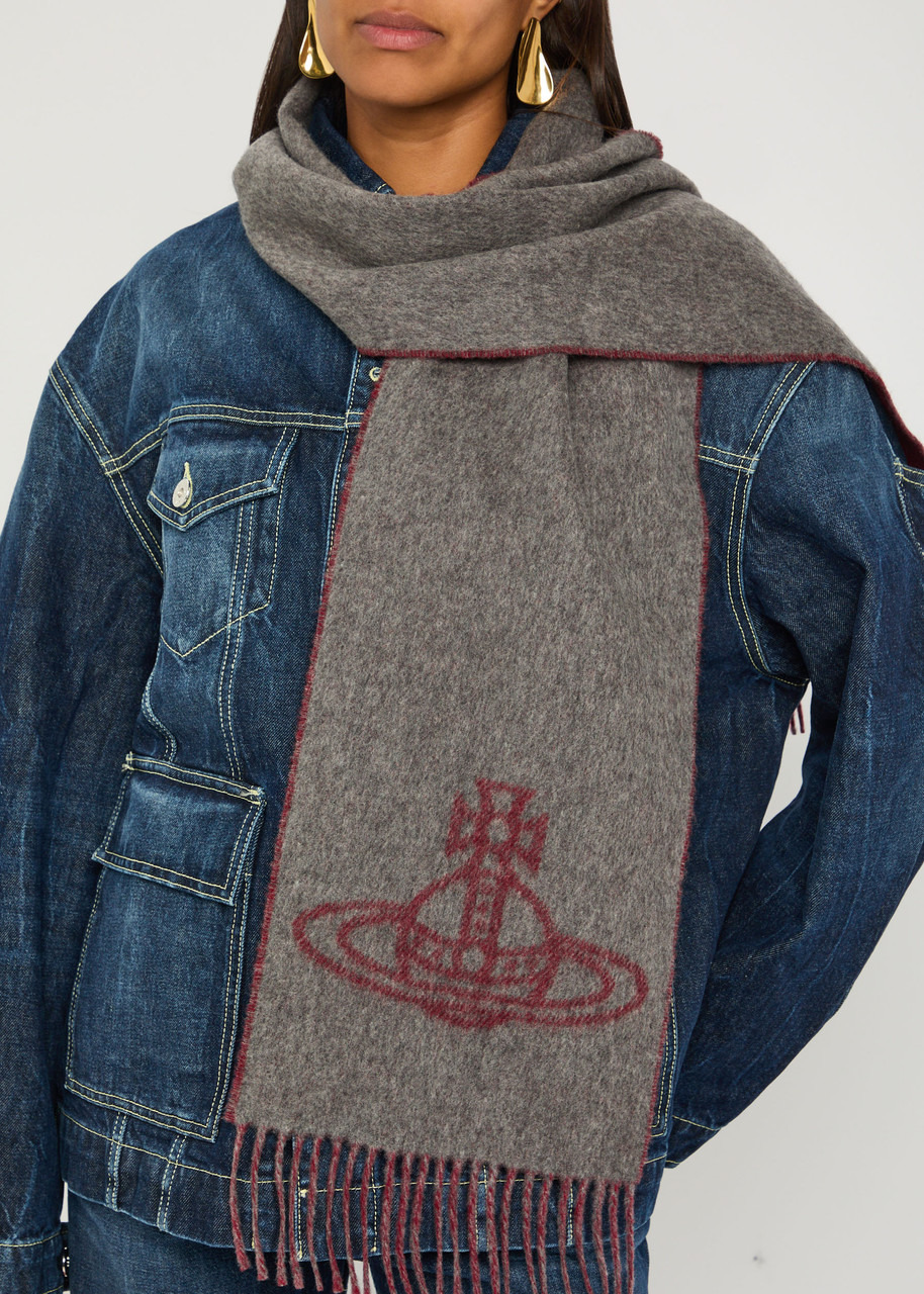 Vivienne Westwood Orb-intarsia Wool Scarf - 4