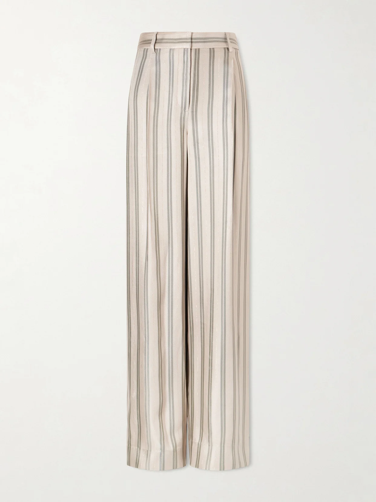 Hudson St Striped Wide-leg Pants - 1