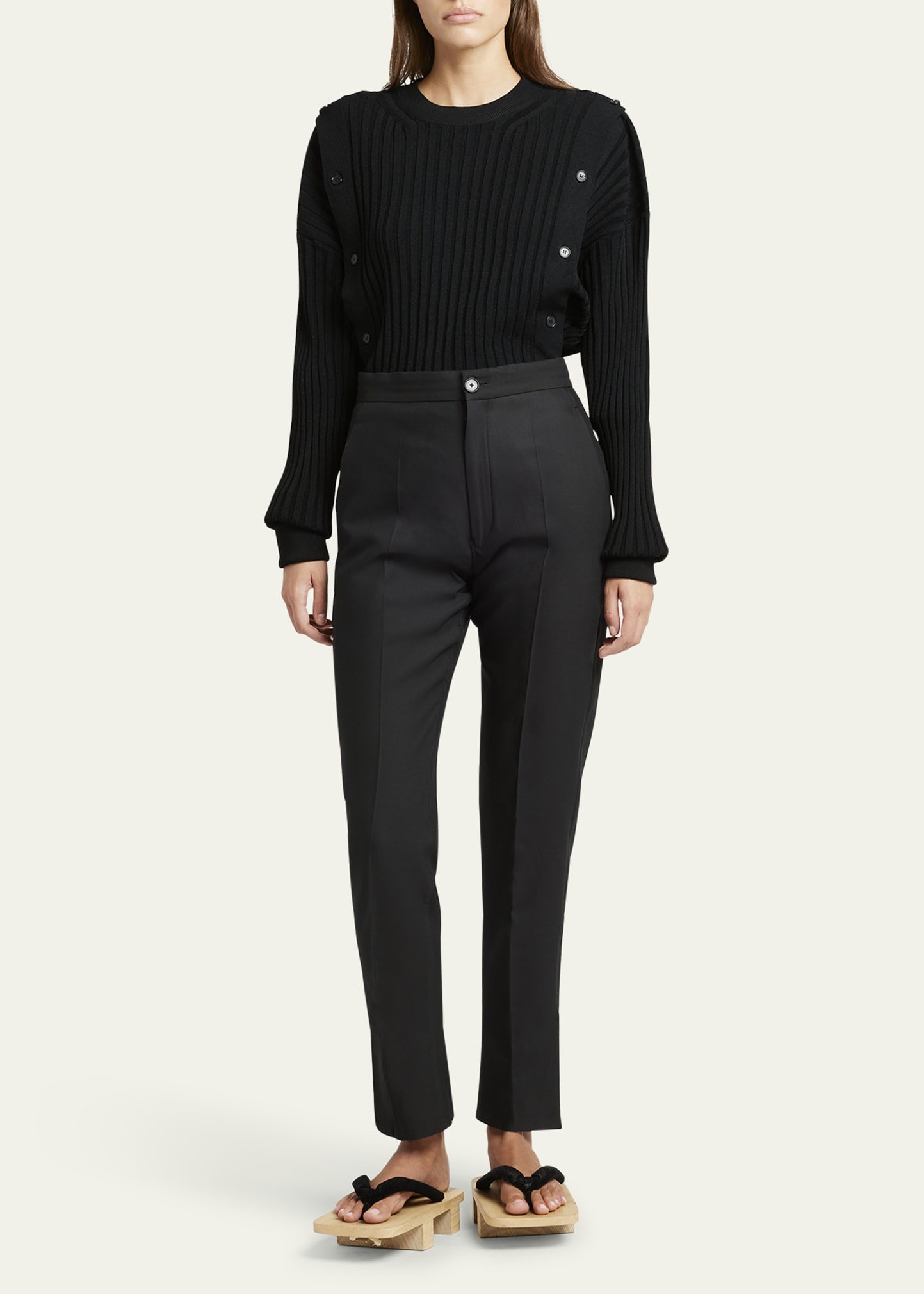 Origami Skinny Wool Pants - 2