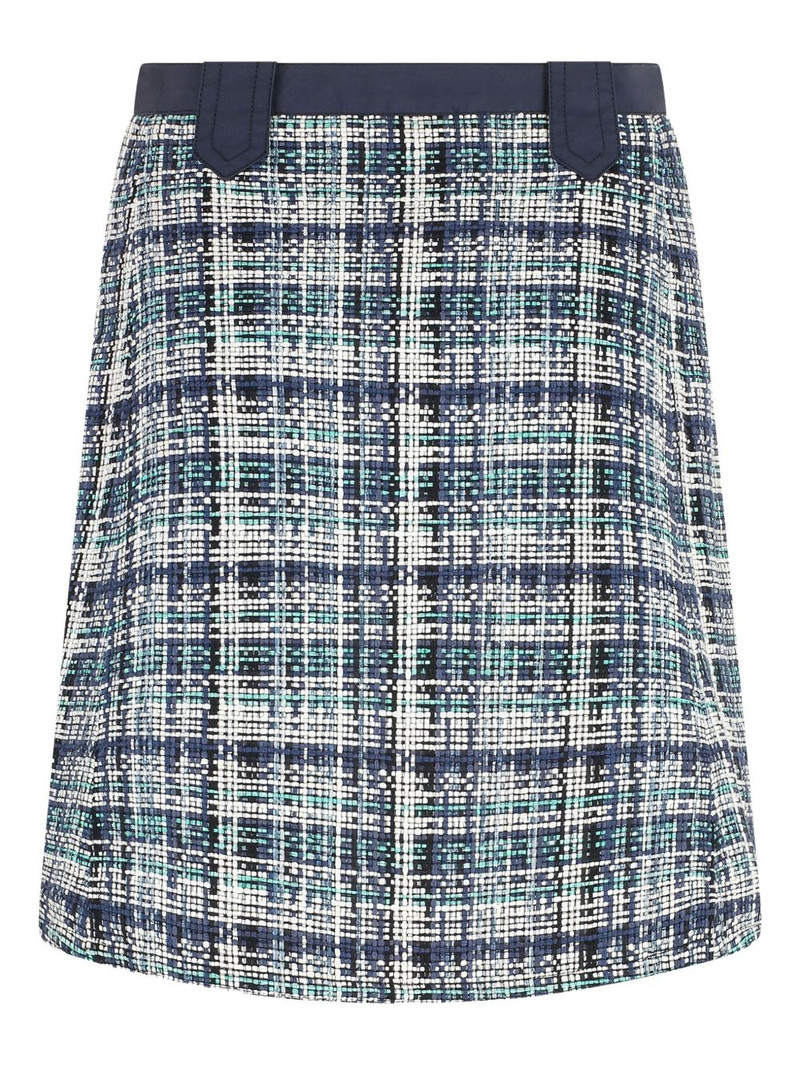 bouclé-knit midi straight skirt 1