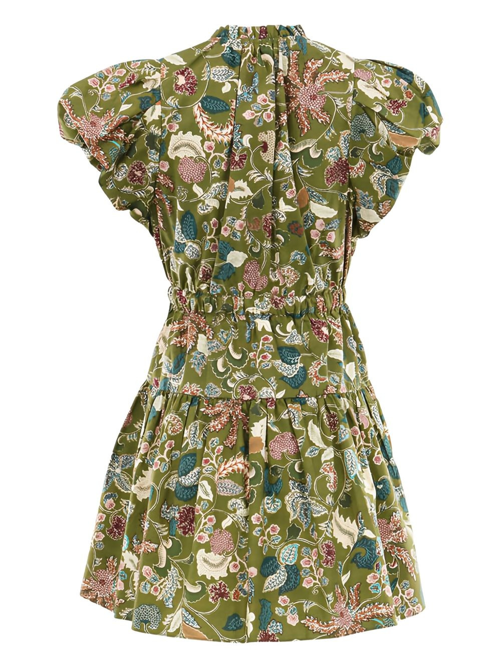 Izel puff-sleeve floral mini dress - 3
