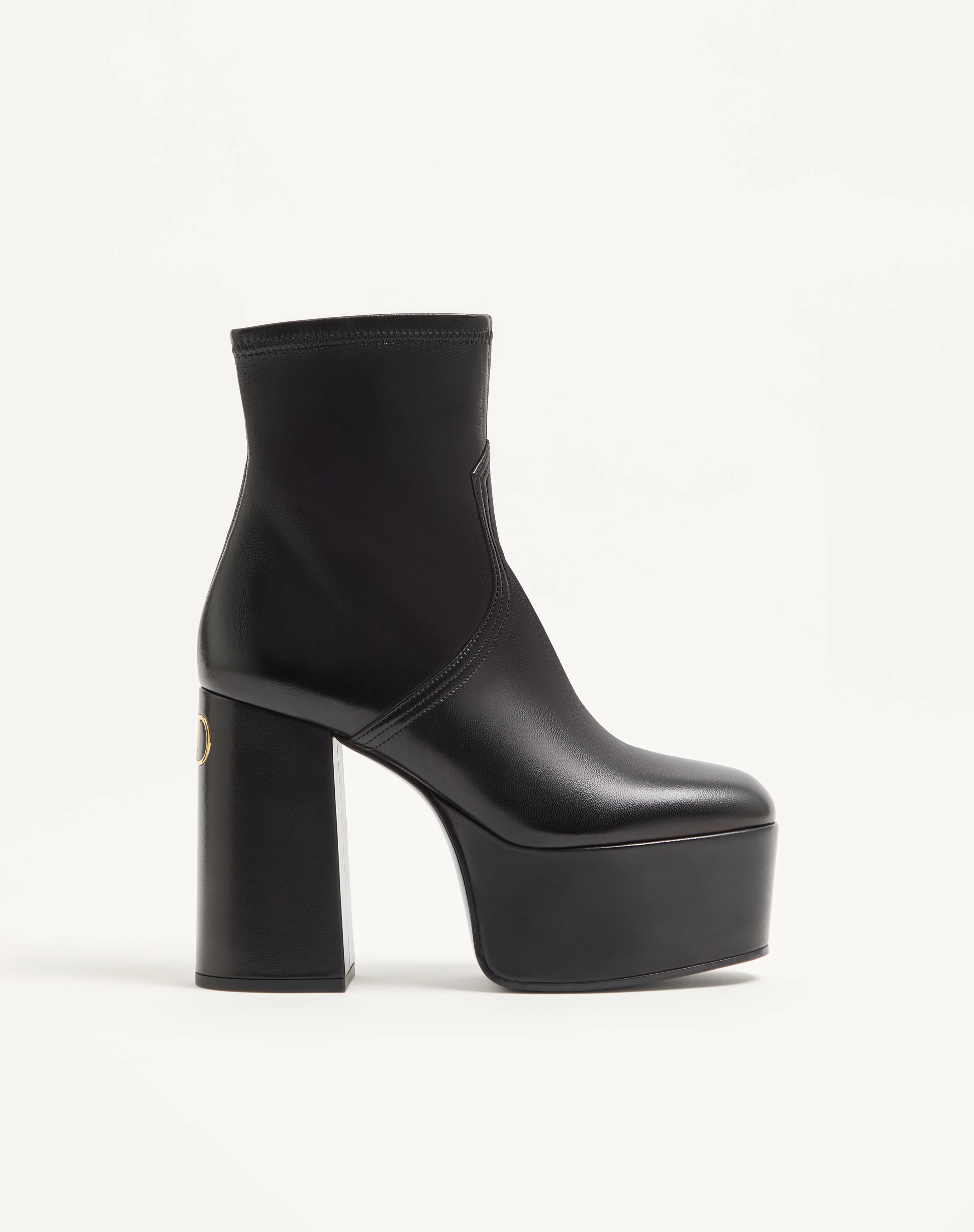 FAWCETTE PLATFORM ANKLE BOOT IN STRETCH NAPPA 120MM - 1