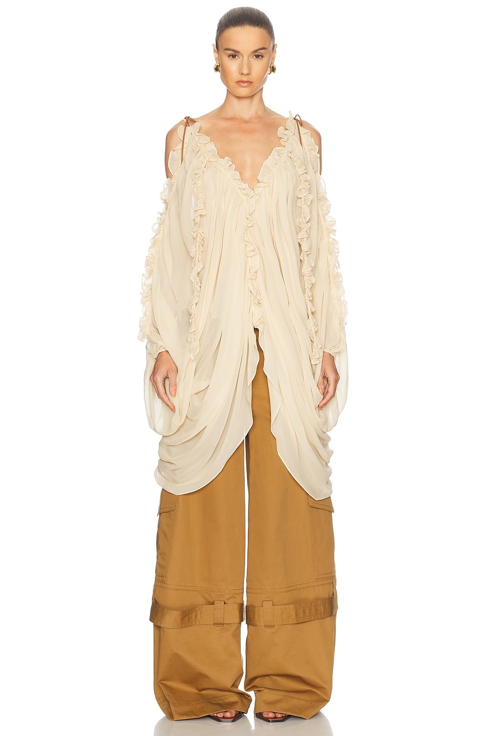 Illuminate Draped Blouse - 1
