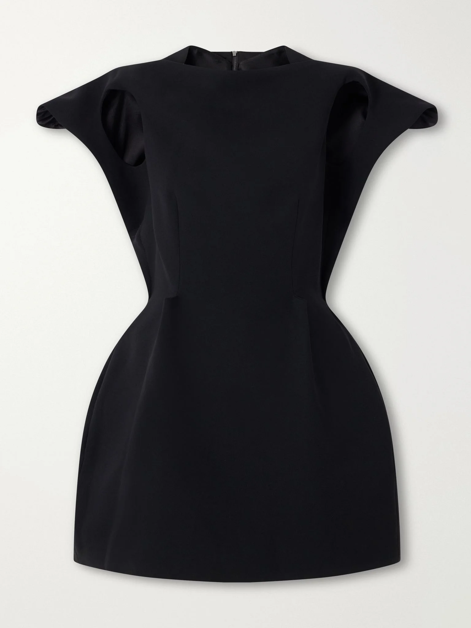 Forge crepe mini dress Black - 1