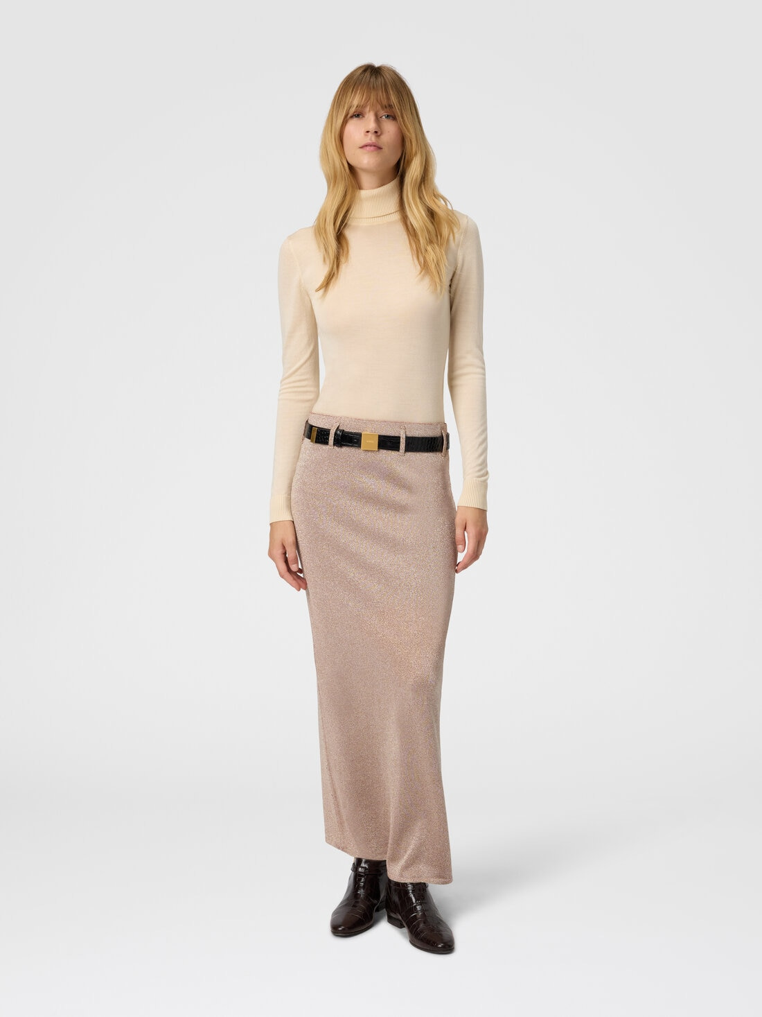 Long Skirt with Slit - 2