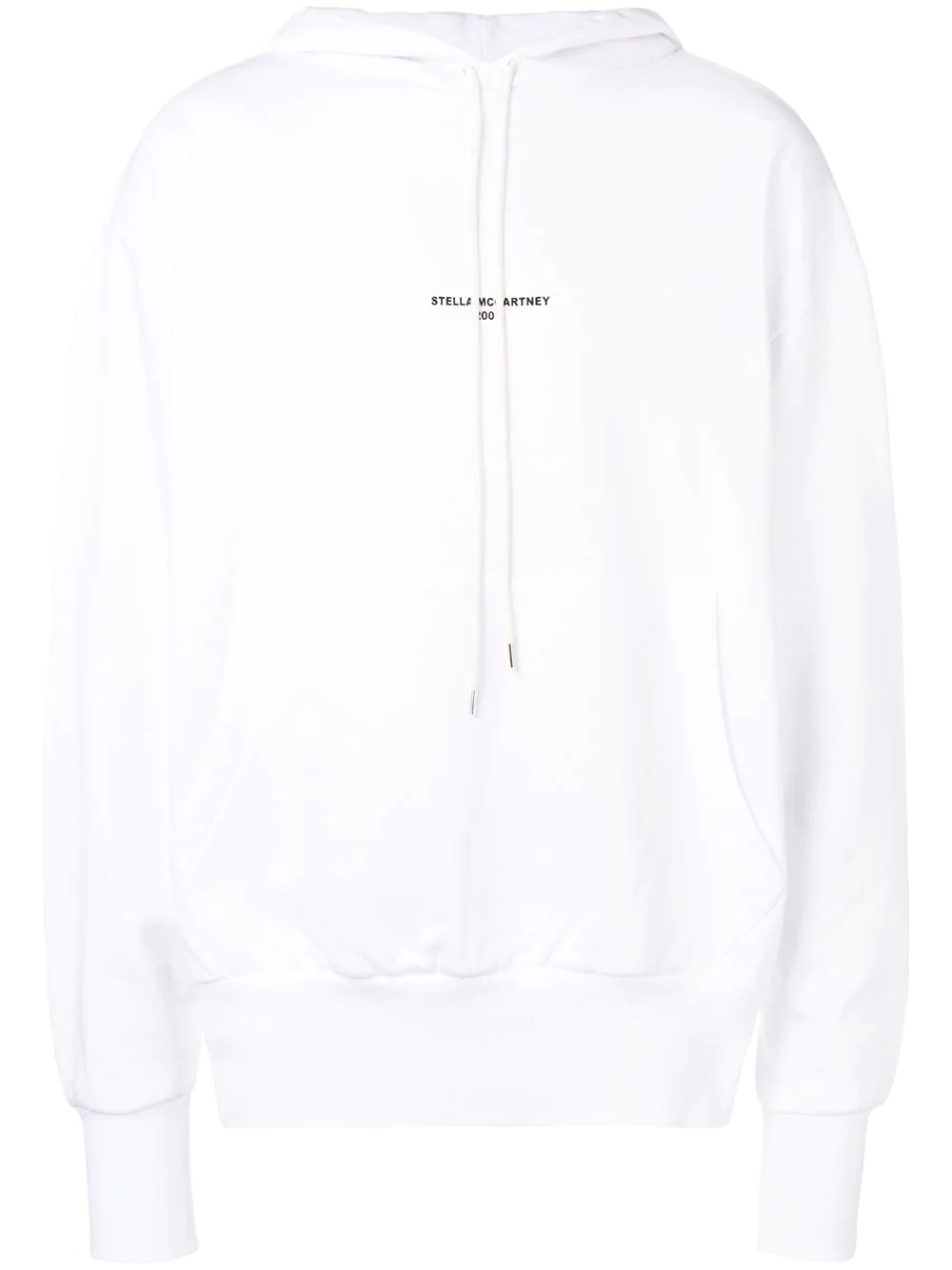 lettered logo print hoodie - 1