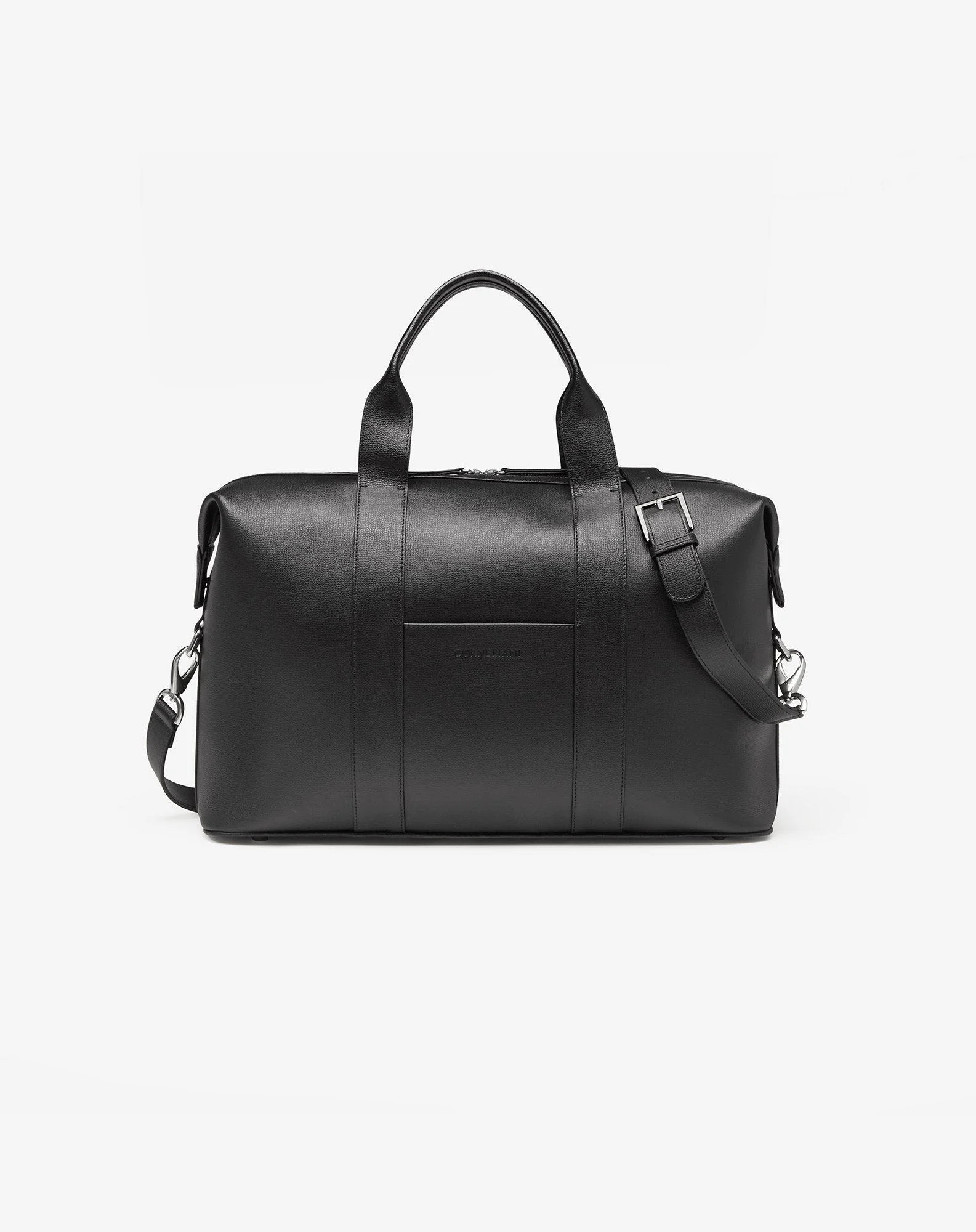 Black leather travel bag - 1