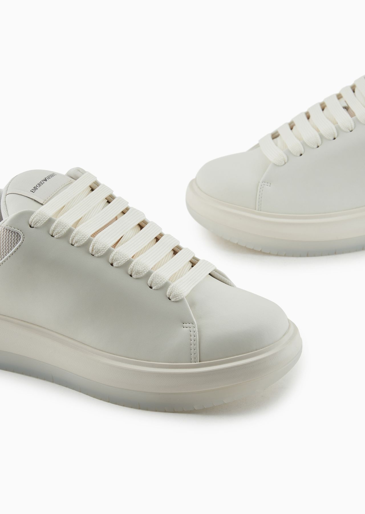 Chunky leather sneakers - 5