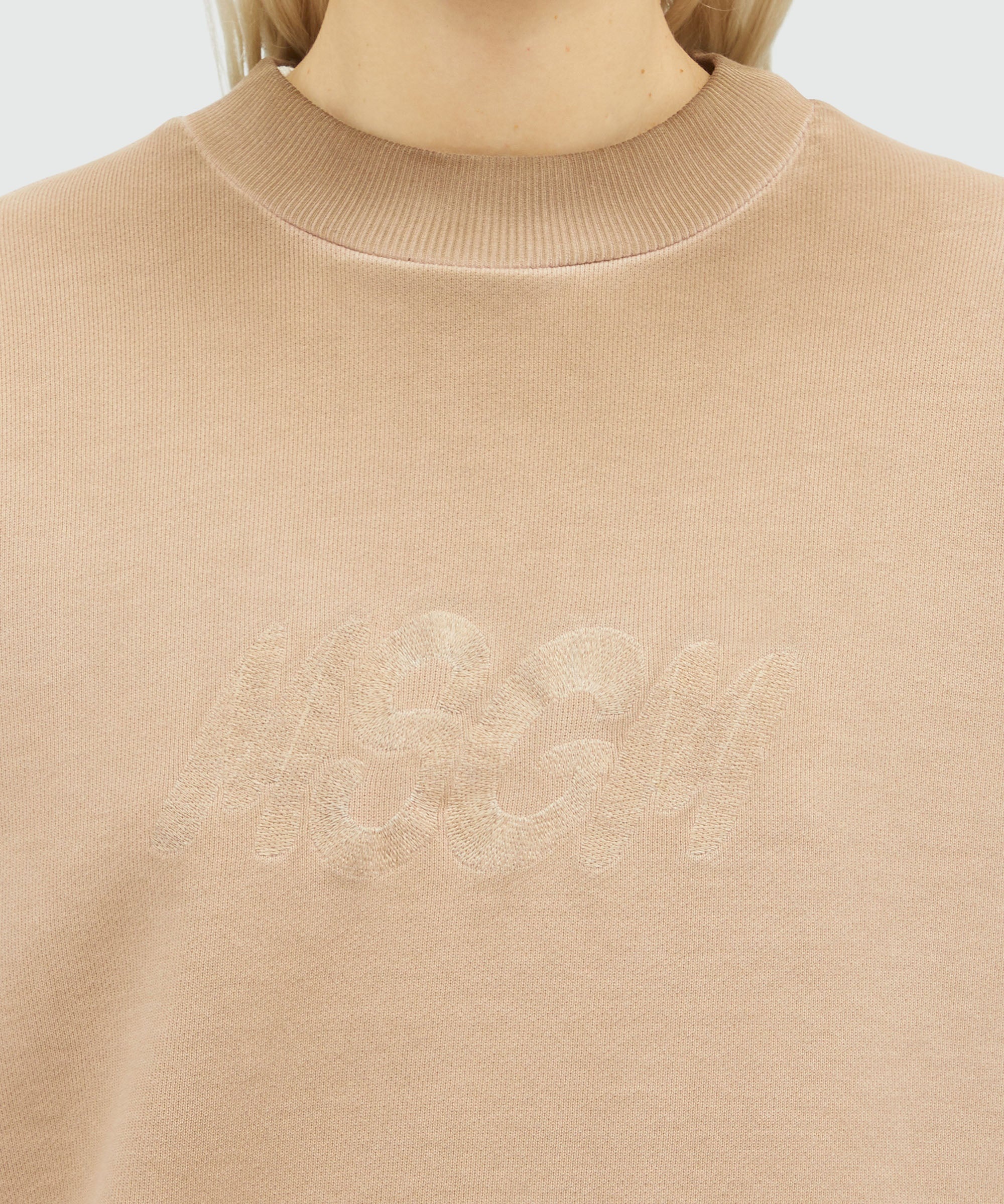 Pre-washed jersey sweatshirt with embroidered logo - 5