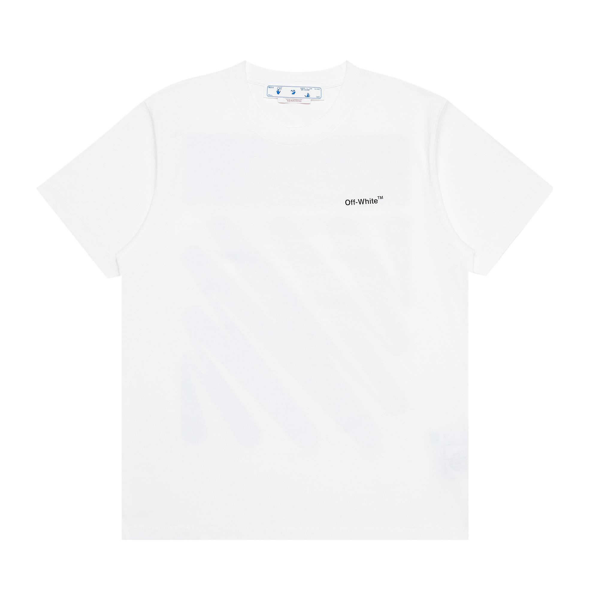 Off-White Off-White Wave Diag Slim Short-Sleeve Tee 'White