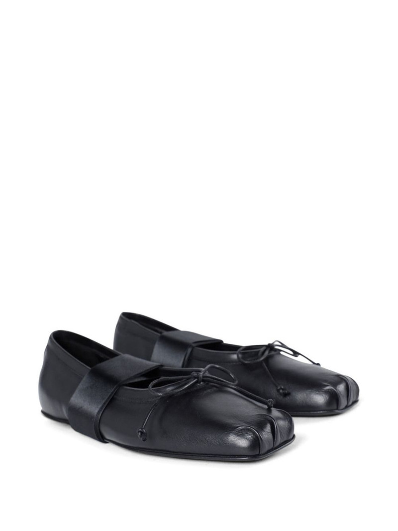 Ann Demeulemeester Paloma ribbon calfskin ballet flats outlook