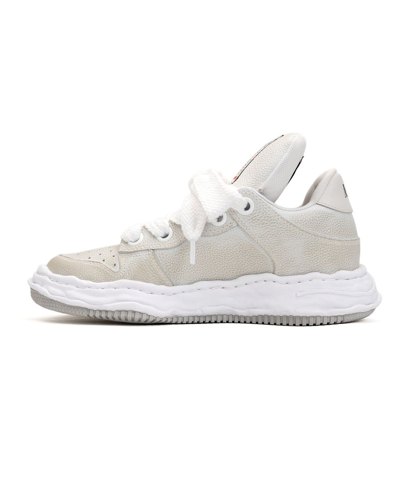"WAYNE PUFFER" OG Sole Brushed Shrink Leather Low-top Sneaker 7