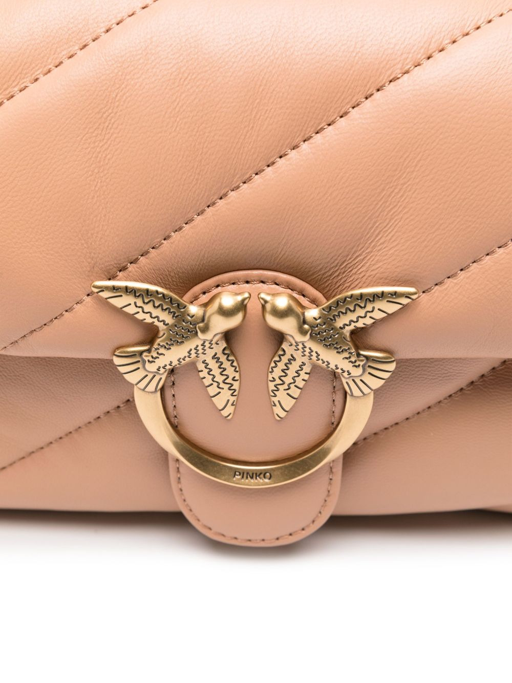 Love quilted logo-plaque shoulder bag - 4