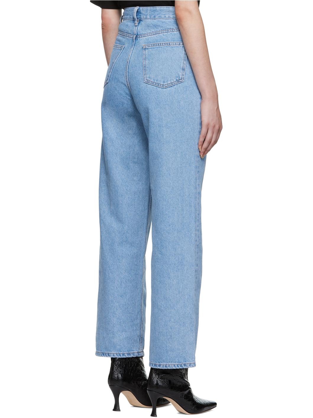 Blue Bow Stamped Jeans - 3