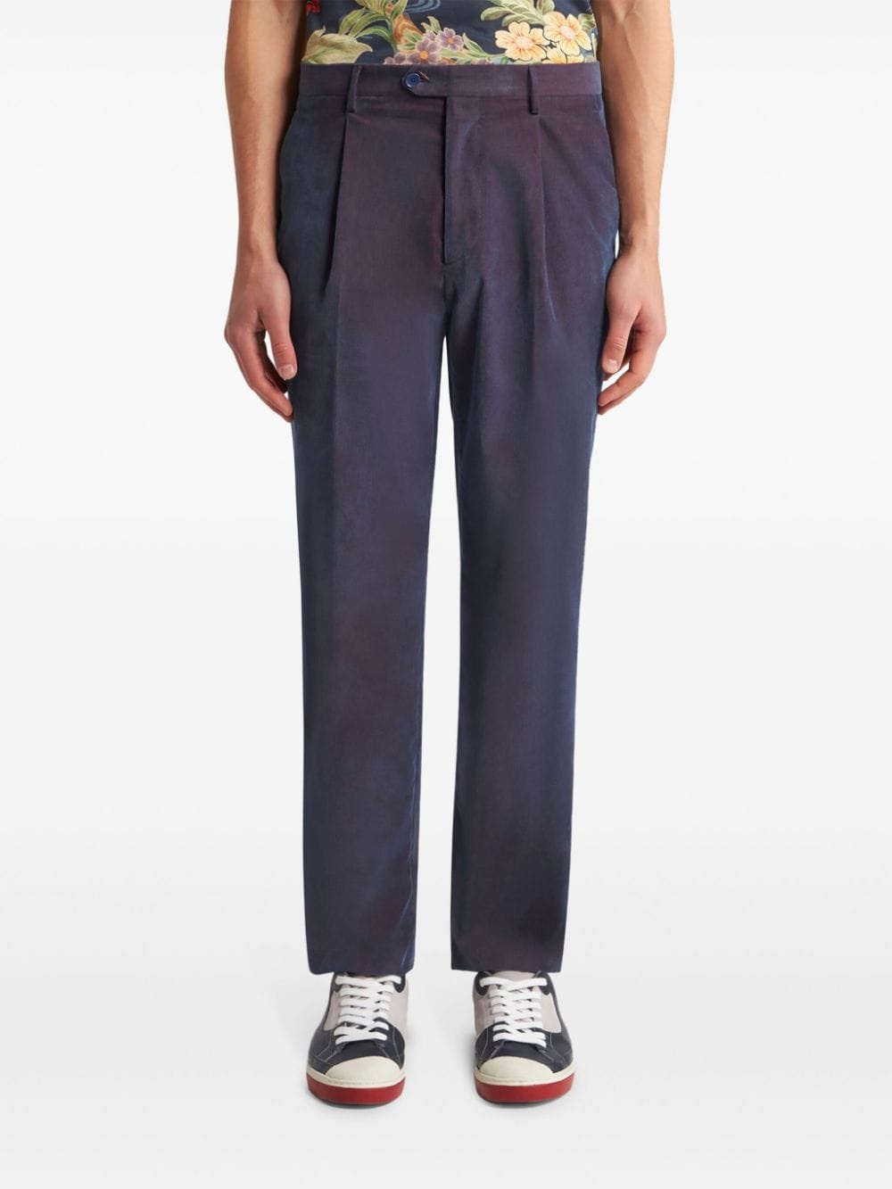tailored velvet trousers - 3