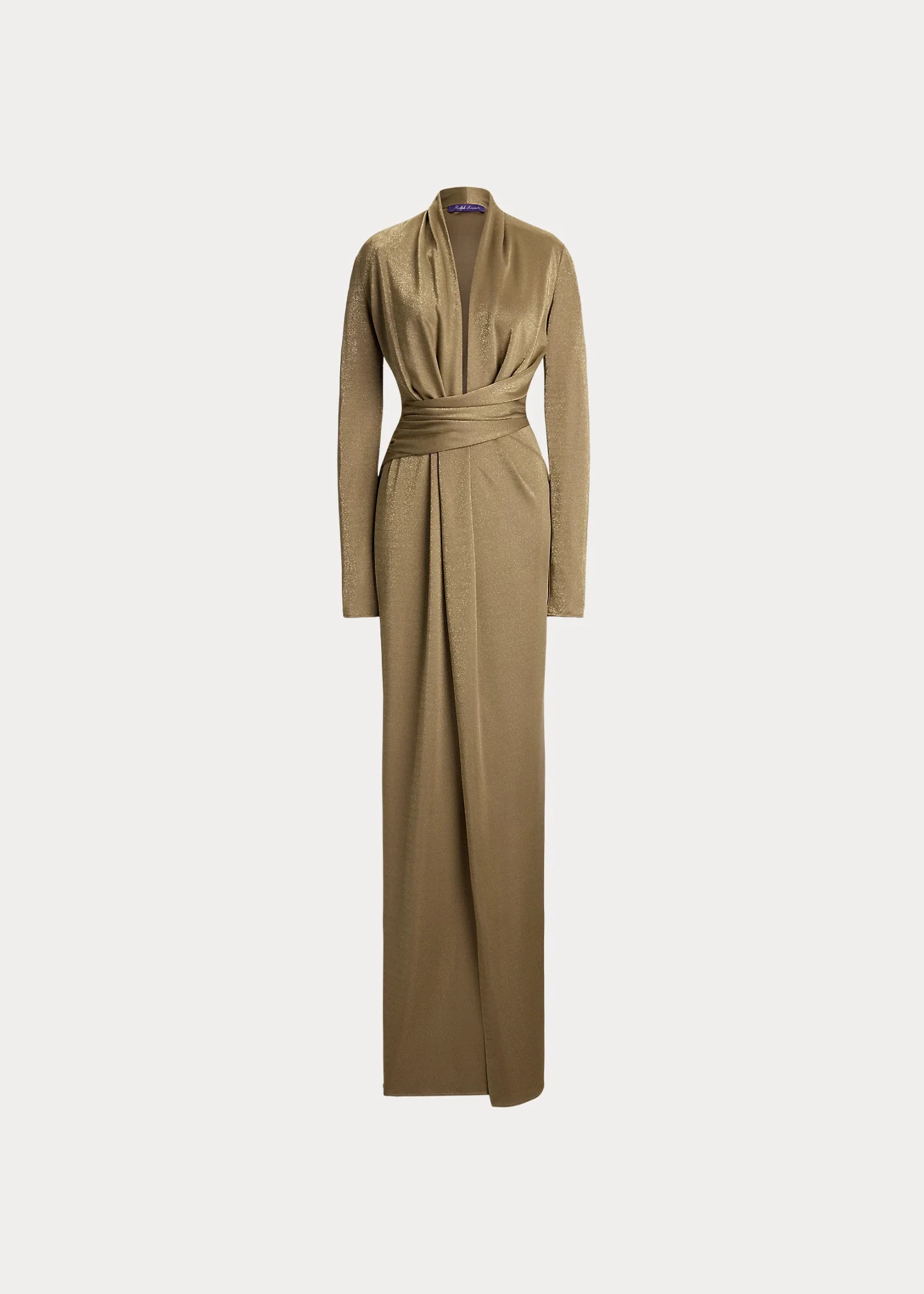 Ashten Metallic Jersey Evening Dress - 1